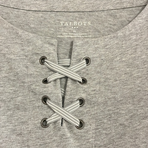 Talbots woman’s soft grey top - Picture 3 of 6